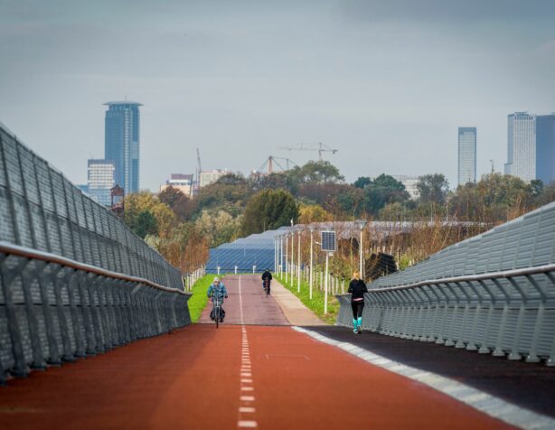 fietspad in Den Haag